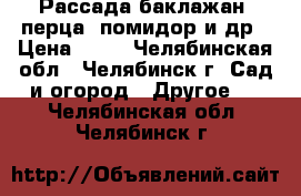 Рассада баклажан, перца, помидор и др › Цена ­ 20 - Челябинская обл., Челябинск г. Сад и огород » Другое   . Челябинская обл.,Челябинск г.